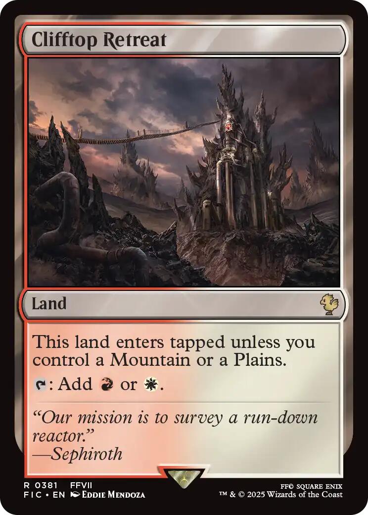 Clifftop Retreat (Surge Foil) [FINAL FANTASY Commander]