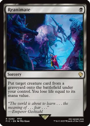 Reanimate (Surge Foil) [FINAL FANTASY Commander]