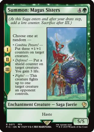 Summon: Magus Sisters (Surge Foil) [FINAL FANTASY Commander]