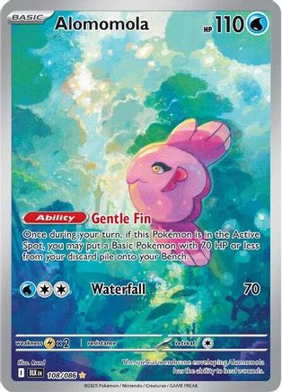 Alomomola 108/086  - Holofoil SV Black Bolt - Illustration Rare