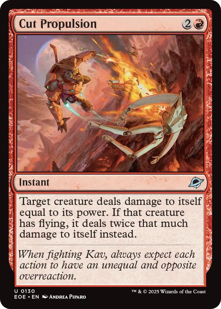 Cut Propulsion [Edge of Eternities]