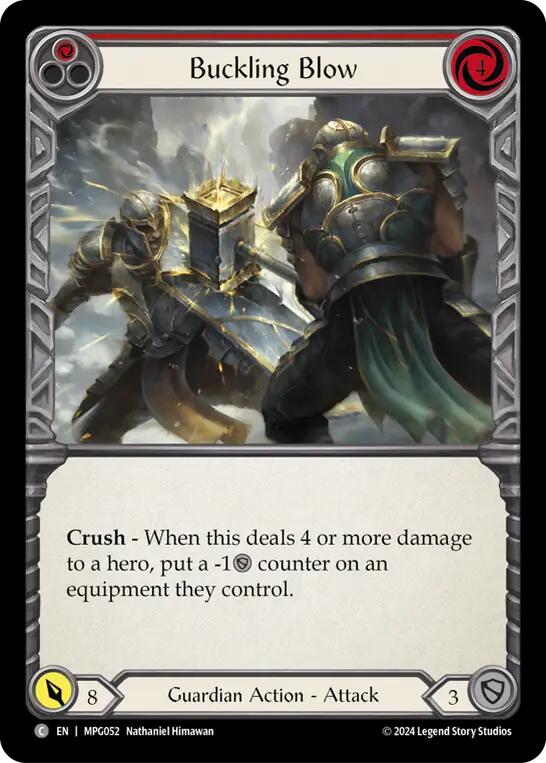 Buckling Blow (Red) [MPG052] (Mastery Pack Guardian)