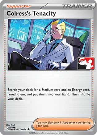 Colress's Tenacity 057/064  - Holofoil Prize Pack Series Cards - Uncommon