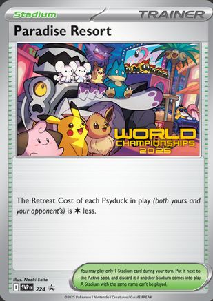 Paradise Resort (World Championships 2025) 224  SV Scarlet & Violet Promo Cards - Promo