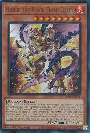 Horus the Black Flame Deity (MP25-EN158) - 2025 Mega-Pack 1st Edition