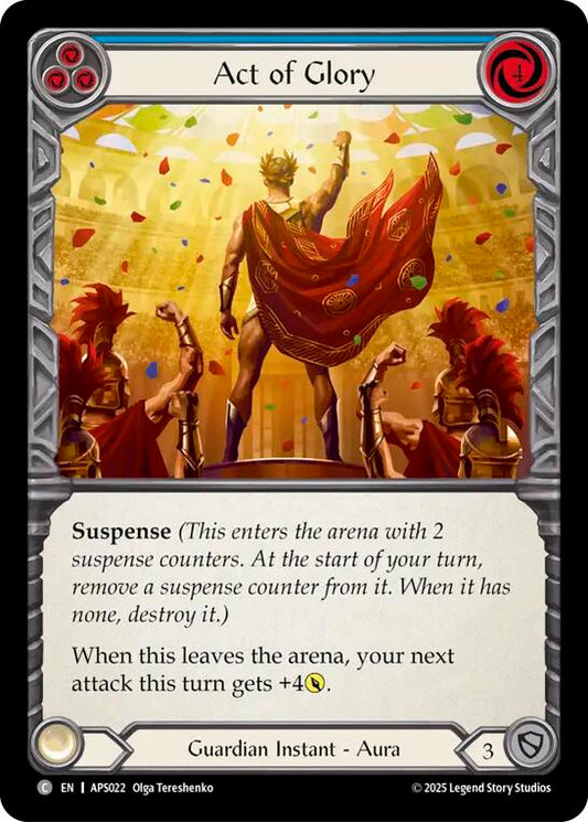 Act of Glory (Blue) [APS022] (Armory Deck: Pleiades)