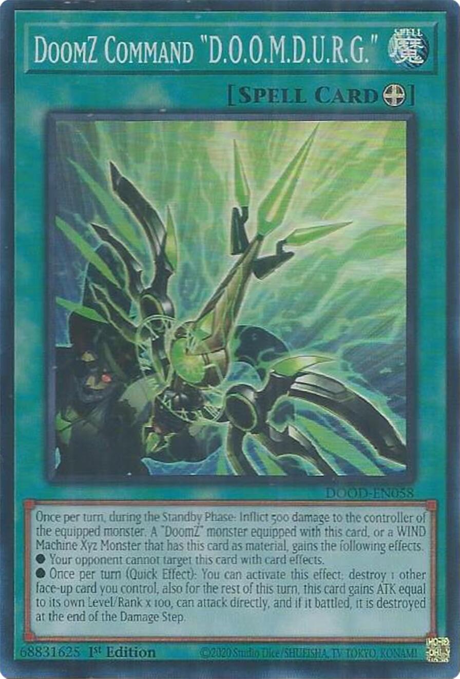 DoomZ Command "D.O.O.M.D.U.R.G." [DOOD-EN058] Super Rare