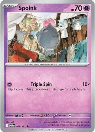 Spoink 062  ME01 Mega Evolution - Common