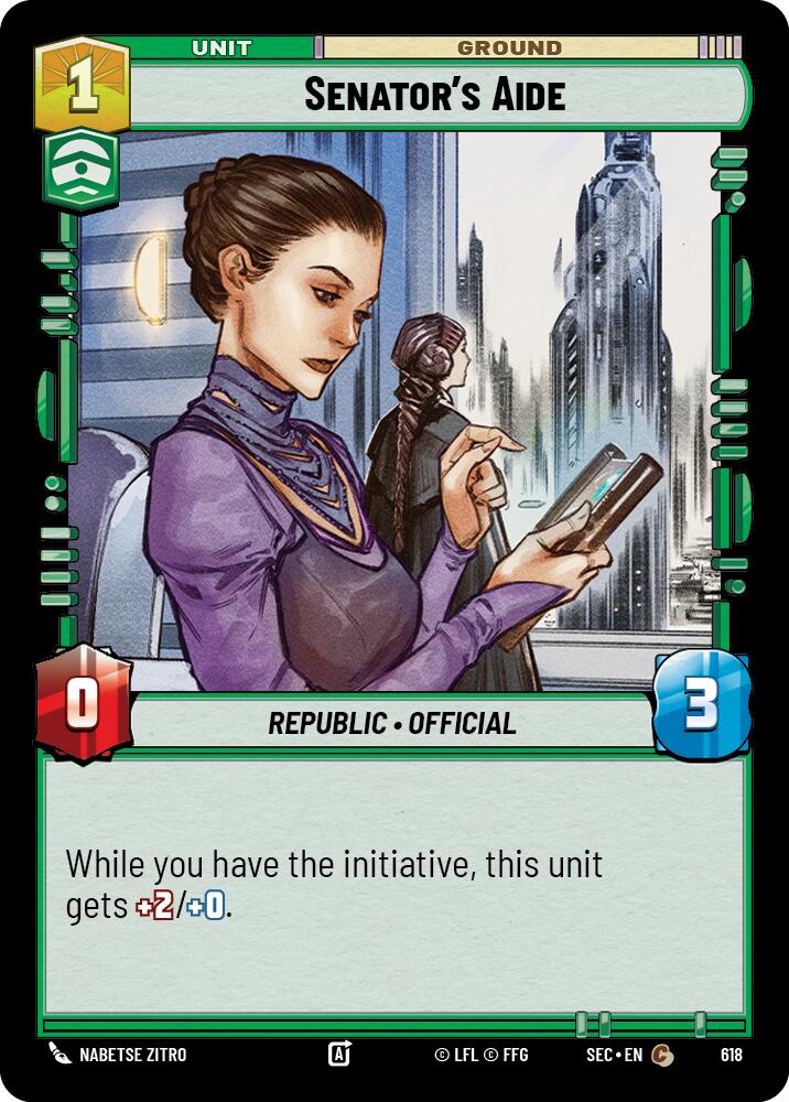Senator's Aide (618) (Foil) (618) [Secrets of Power]