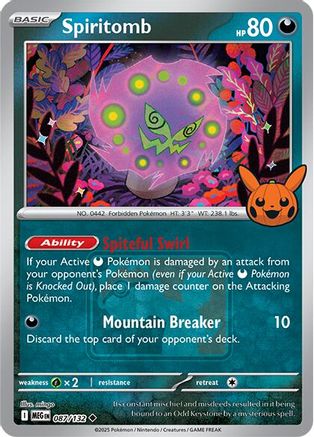 Spiritomb (Pokeween 2025) 087/132  - Reverse Holofoil Miscellaneous Cards & Products - Promo