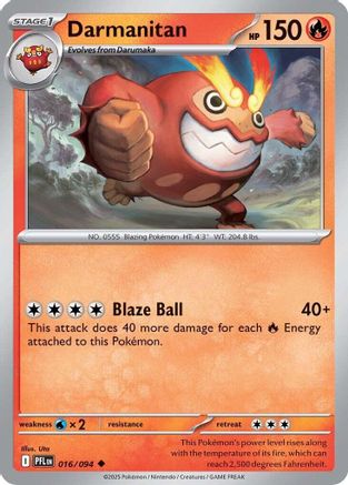 Darmanitan 016  ME02 Phantasmal Flames - Uncommon