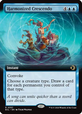 Harmonized Crescendo (Extended Art) [Lorwyn Eclipsed]