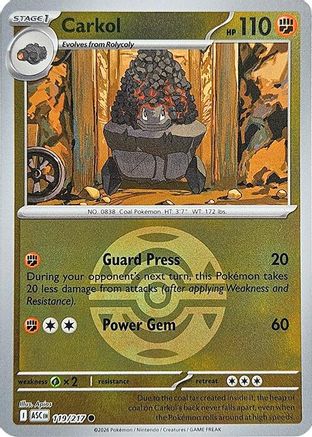 Carkol (Dusk Ball) 119  - Reverse Holofoil ME Ascended Heroes - Common