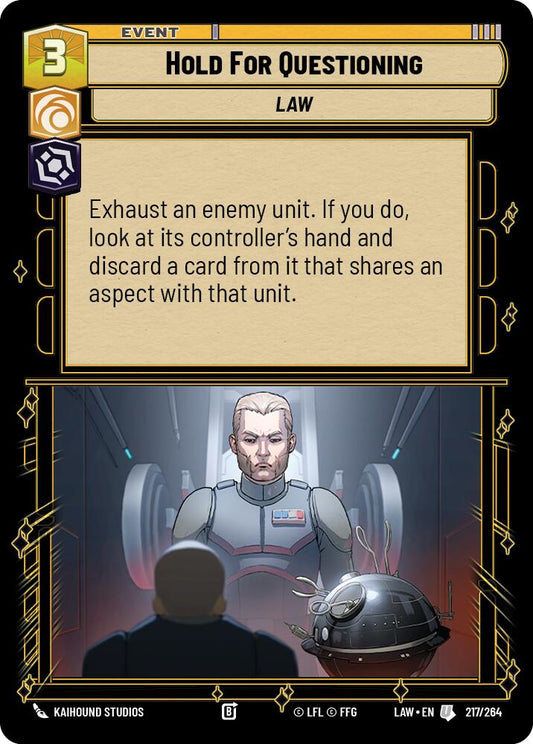 Hold for Questioning (217/264) (217/264) [A Lawless Time]