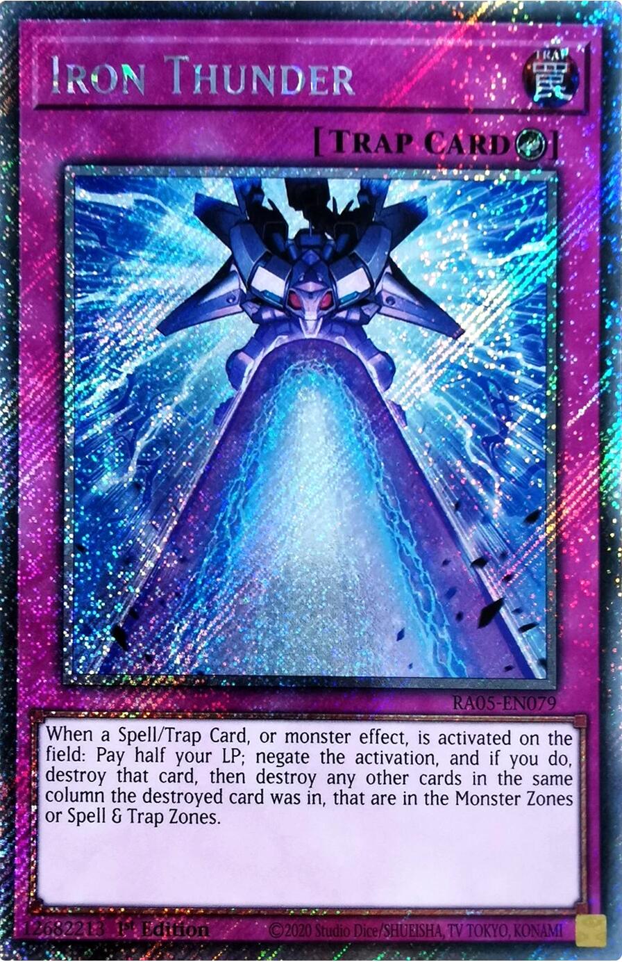 Iron Thunder (Platinum Secret Rare) [RA05-EN079] Platinum Secret Rare