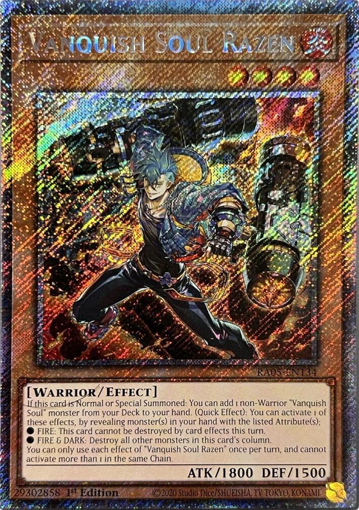 Vanquish Soul Razen (Platinum Secret Rare) [RA05-EN134] Platinum Secret Rare