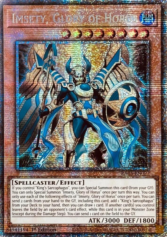 Imsety, Glory of Horus (Starlight Rare) [RA05-EN027] Starlight Rare