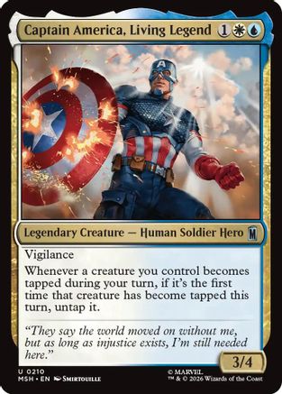 Captain America, Living Legend [Marvel Super Heroes]