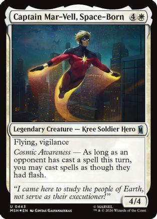 Captain Mar-Vell, Space-Born (Surge Foil) [Marvel Super Heroes]