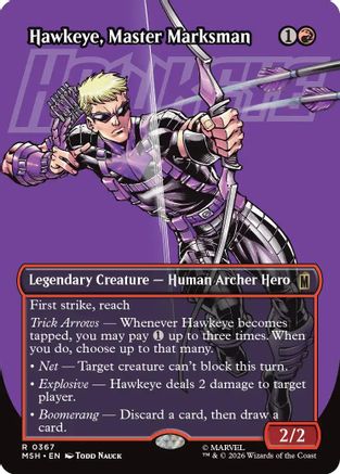 Hawkeye, Master Marksman (Borderless) [Marvel Super Heroes]