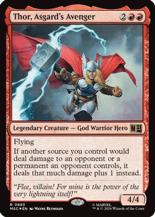Thor, Asgard's Avenger (Surge Foil) [Marvel Super Heroes Commander]