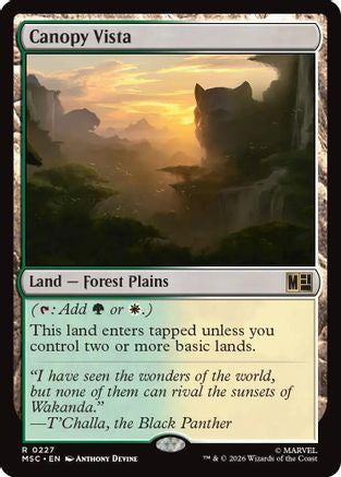 Canopy Vista (Surge Foil) [Marvel Super Heroes Commander]