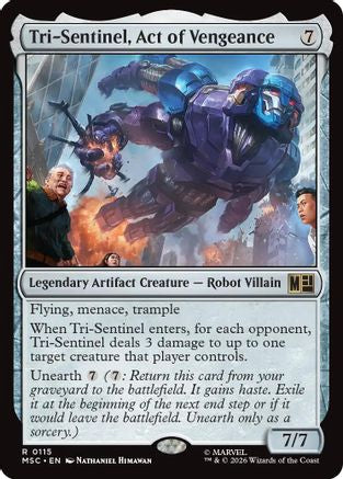 Tri-Sentinel, Act of Vengeance (Surge Foil) [Marvel Super Heroes Commander]