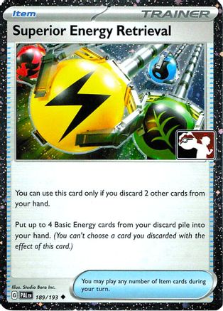 Superior Energy Retrieval (Cosmos Holo) 189/193  - Holofoil Prize Pack Series Cards - Uncommon