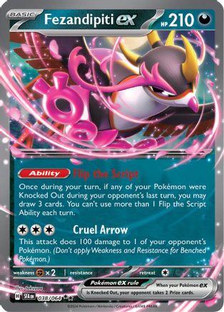 Fezandipiti ex (Starless Foil) 038/064  - Holofoil Deck Exclusives - Double Rare