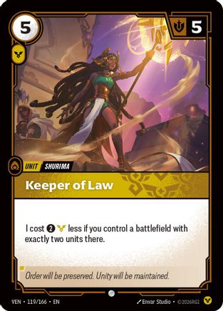 Keeper of Law (119/166) - Vendetta Foil