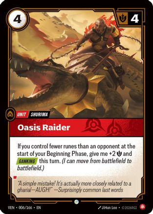 Oasis Raider (006/166) - Vendetta Foil
