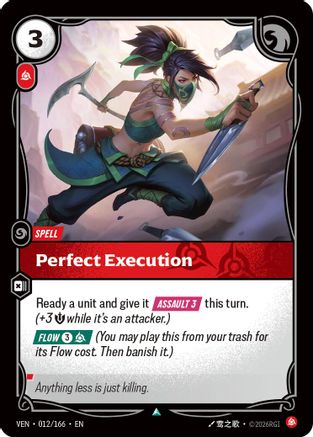 Perfect Execution (012/166) - Vendetta Foil
