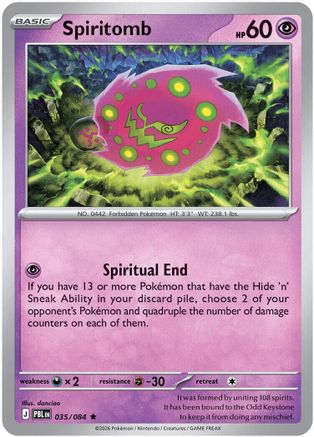 Spiritomb 035/084  Deck Exclusives - Rare