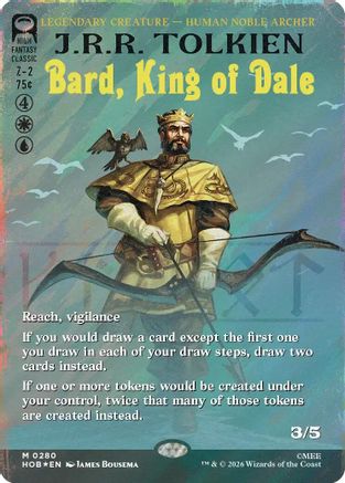 Bard, King of Dale (Borderless) (Surge Foil) [The Hobbit]