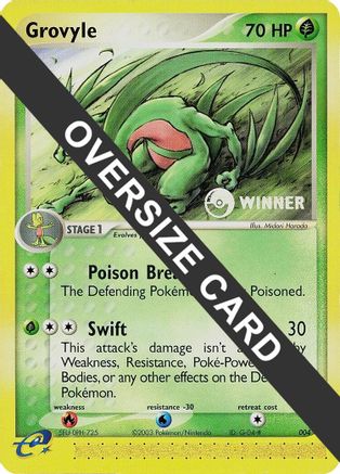 Grovyle (e-League) [Winner] 004  - Holofoil Jumbo Cards - Promo