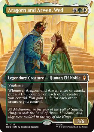 Aragorn and Arwen, Wed (Borderless) [The Hobbit: Eternal-Legal]
