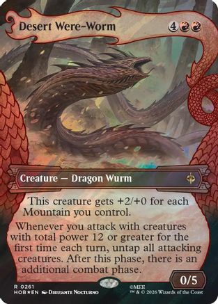 Desert Were-Worm (Showcase) (Surge Foil) [The Hobbit]