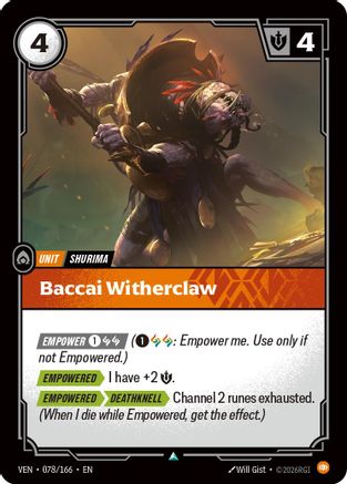 Baccai Witherclaw (078/166) - Vendetta Foil