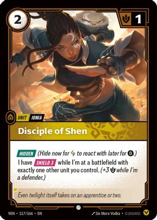 Disciple of Shen (117/166) - Vendetta Foil