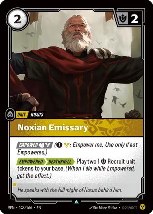 Noxian Emissary (128/166) - Vendetta Foil