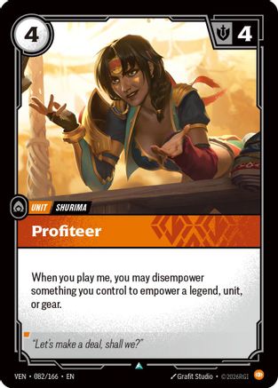 Profiteer (082/166) - Vendetta Foil