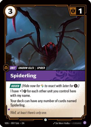 Spiderling (097/166) - Vendetta Foil