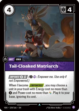 Tail-Cloaked Matriarch (104/166) - Vendetta Foil