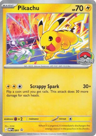 Pikachu 093  ME Mega Evolution Promo - Promo