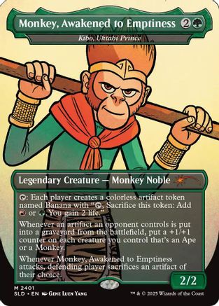 Monkey, Awakened to Emptiness - Kibo, Uktabi Prince (SLD-2401) - Secret Lair Drop Series Foil