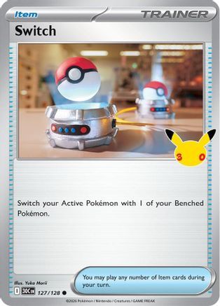 Switch 127  - Holofoil ME 30th Celebration - Common