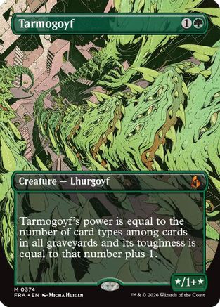 Tarmogoyf (Borderless) (FRA-374) - Reality Fracture Foil