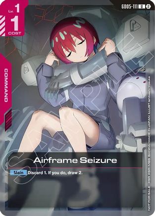 Airframe Seizure (Store Tournament Participation Pack 06) (GD05-111) - Gundam Promotional Cards Holofoil
