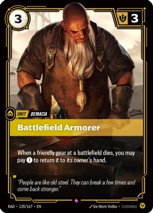Battlefield Armorer (130/167) - Radiance Foil