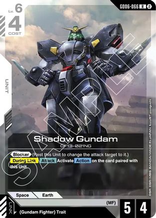 Shadow Gundam (GD06-066) - Stardust Trails Holofoil